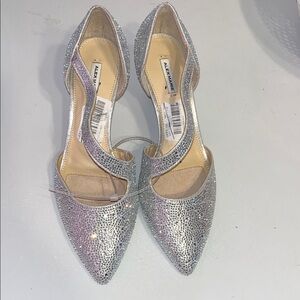 Alex Marie Sparkling Silver Heels